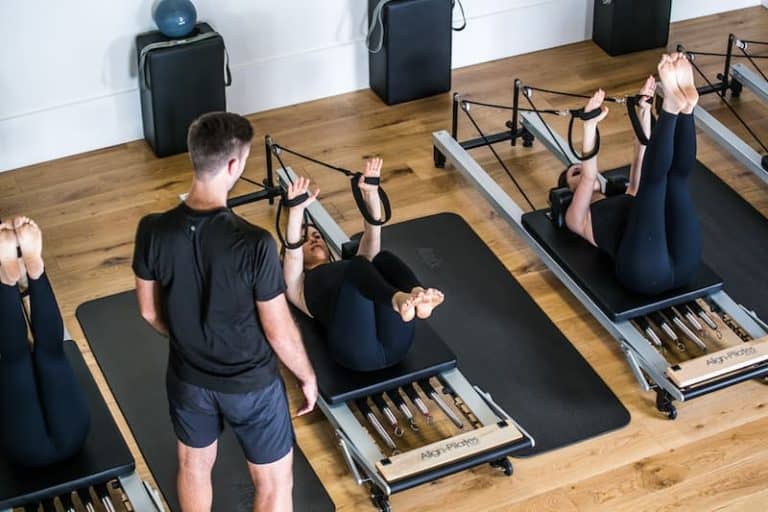 Pilates Studio Adelaide - Class Reformer - Top View