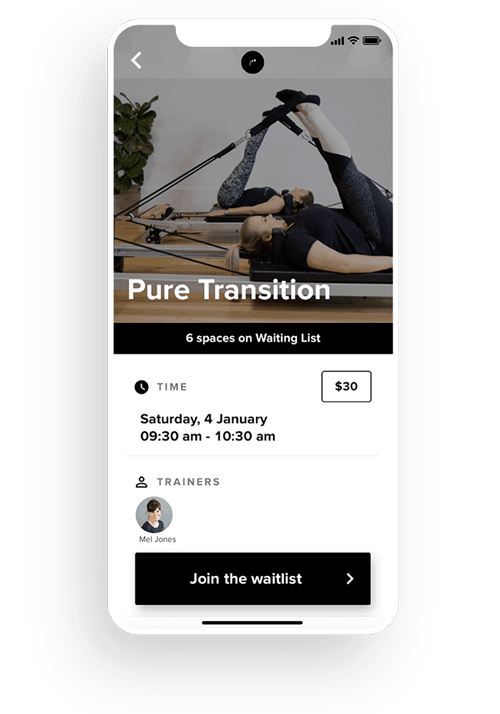 Join Pilates Member - Pilates Studio Mobile App